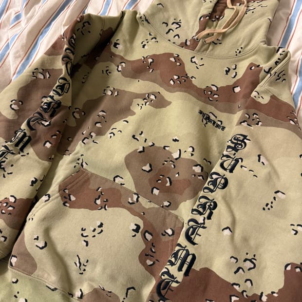 슈프림 자수 후드 M