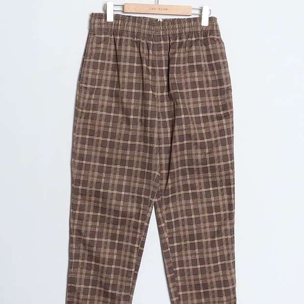 ROOT THREE Check Café's Pant (28~29)