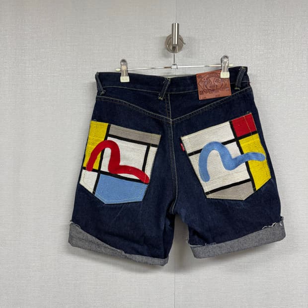 에비수 데님 반바지