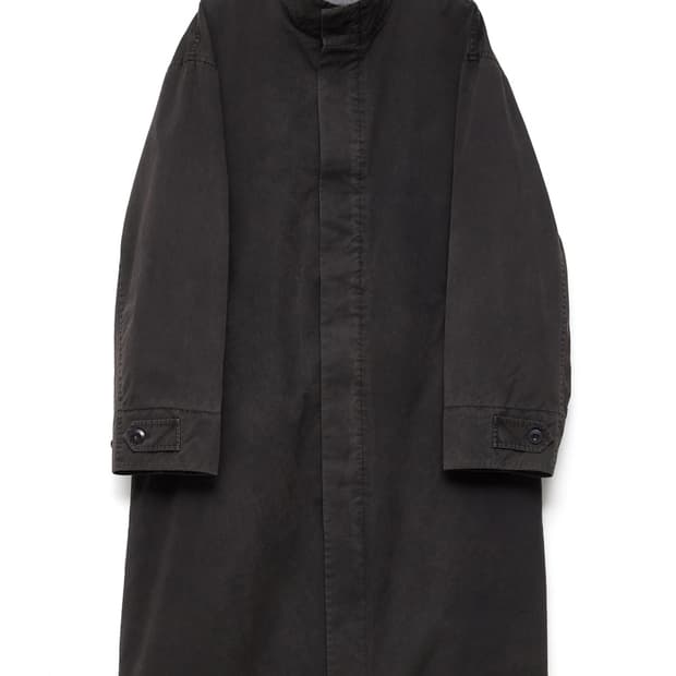 Windy Coat Over Dyed Charcoal