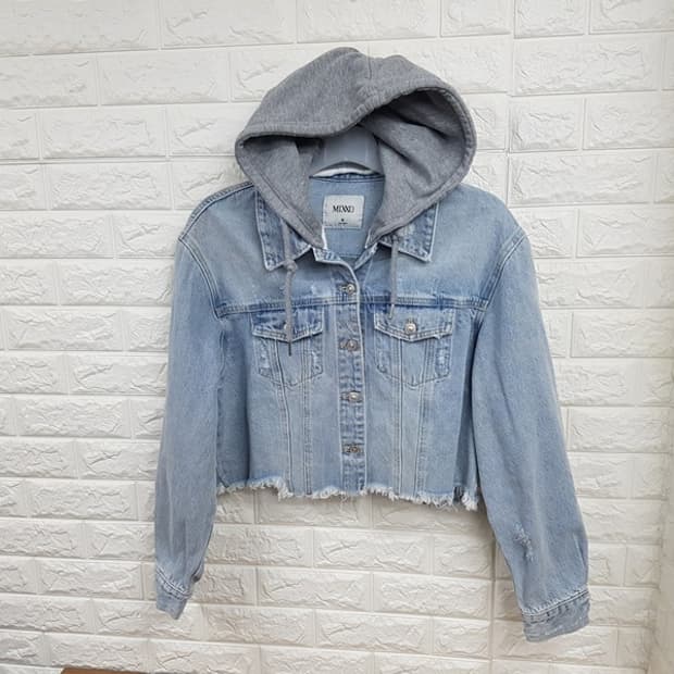 MIXXO 미쏘 숏 청자켓 여성 M 66 오버핏