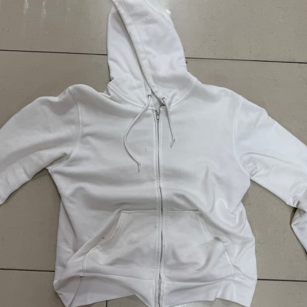 빈티지 화이트 후드집업 yzy yeezy