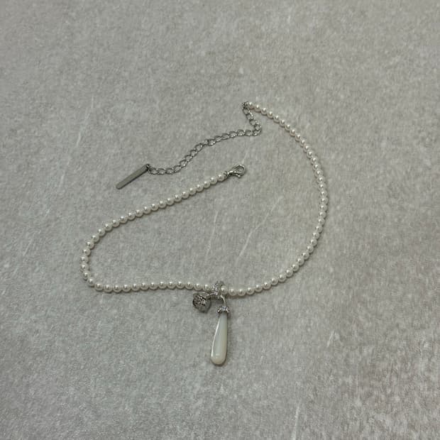 SHUSHU/TONG x YVMIN 펄 초커 목걸이 (미착용 새상품)