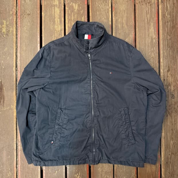타미힐피거 블루종 자켓