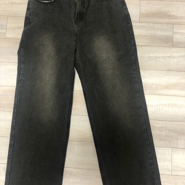 노매뉴얼 워시드 데님 브라운