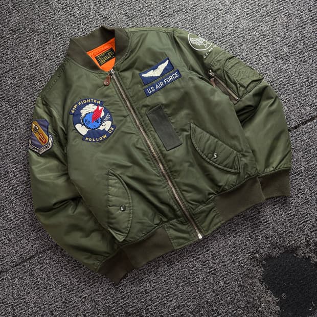아스페시 밀리터리 MA-1 플라이트 항공 봄버 자켓 4032