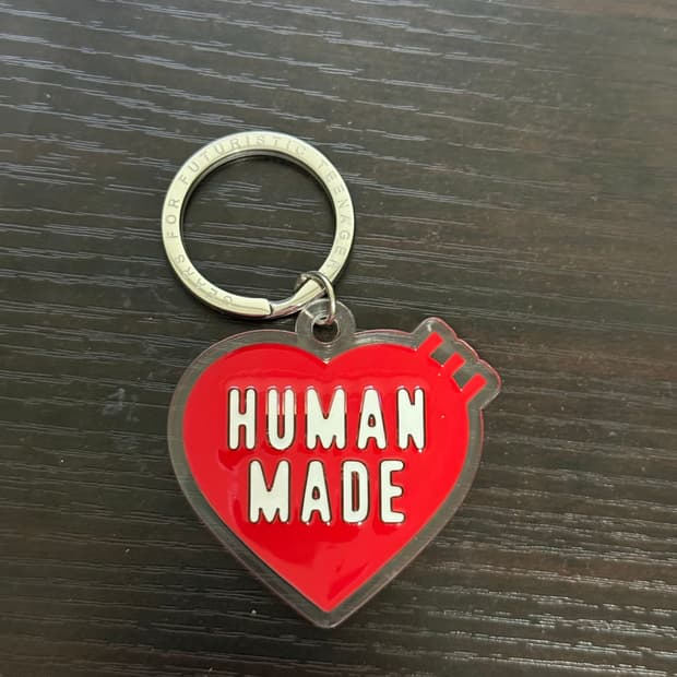 휴먼메이드 아크릴 하트 키링 레드