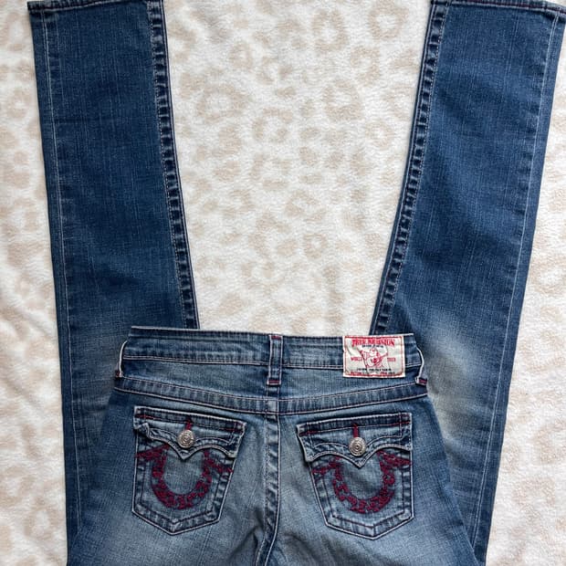 True Religion Cherry Blossom Blue Wash