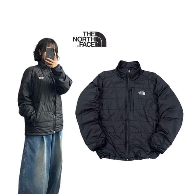 노스페이스 고프코어 프리마로프트 경량패딩 블랙