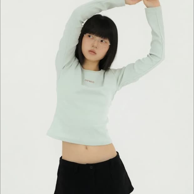 미레코 민트 반팔