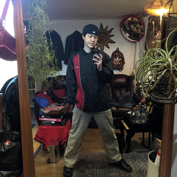 나이키 올드스쿨 바람막이