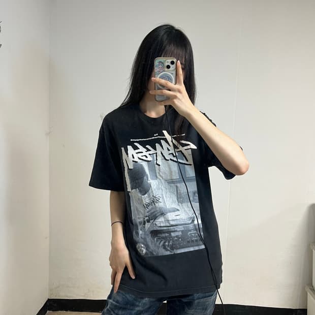 Stüssy Old School 80s–90s Black T-Shirt