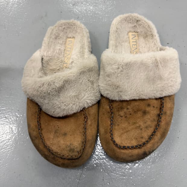 약 250 엘칸토 스웨이드 털 슬리퍼0317T