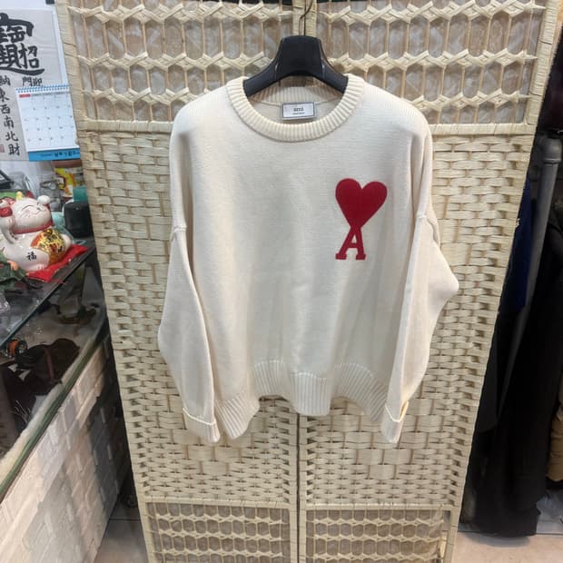 95/20fw 정품 아미 빅로고 니트 팝니다