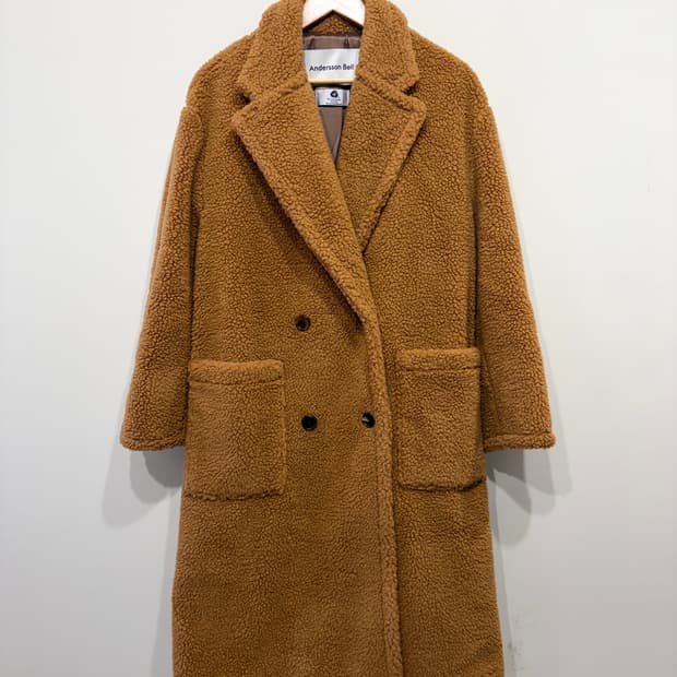 앤더슨벨 테디베어 울 더블 코트
