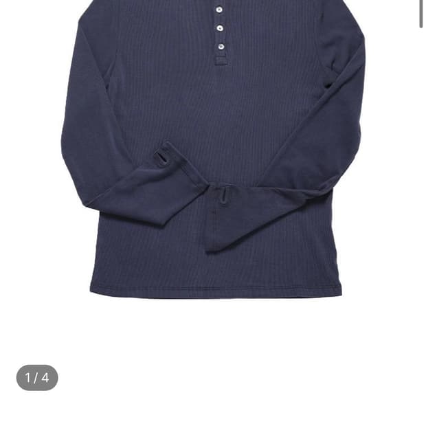 mjd 슬림핏 헨리넥L 네이비