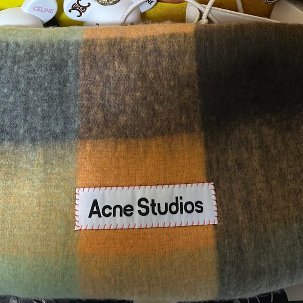 아크네 스튜디오 체크 모헤어울머플러남여공용