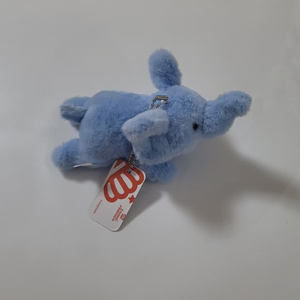 코끼리 인형 키링 11cm 가방고리 짱오락실 짱프렌즈 뽑기 파란색