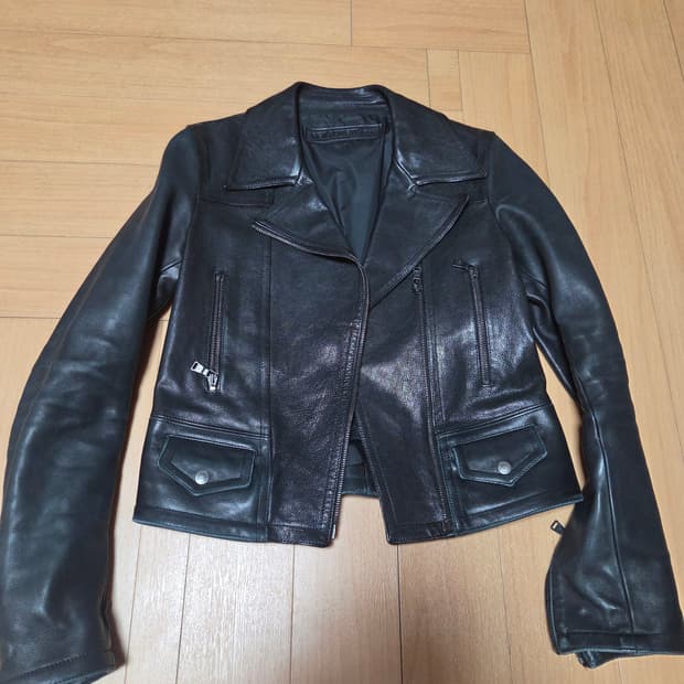 닐바렛 가죽 라이더 자켓 90