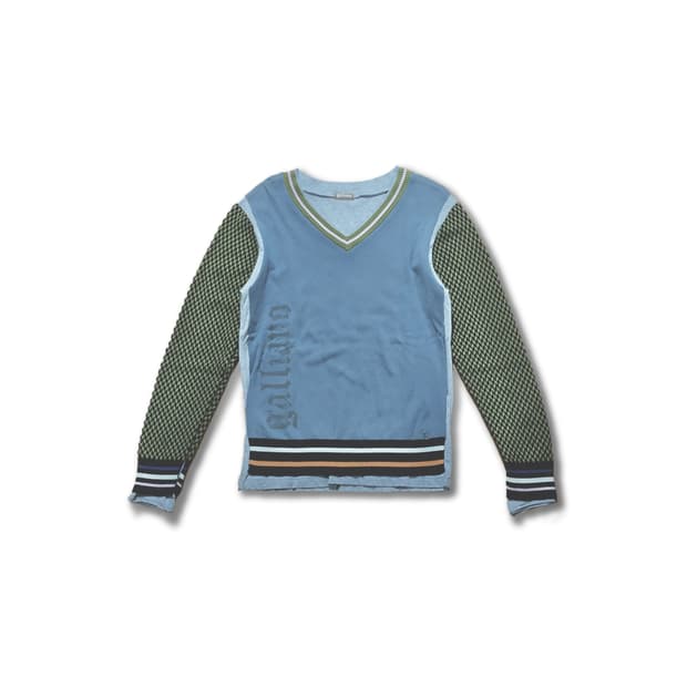 Blade Piping Burble Font Sweat Shirt