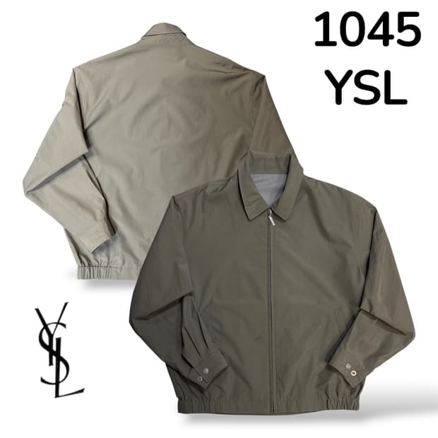 YSL 입생로랑 올리브 블루종 자켓 L