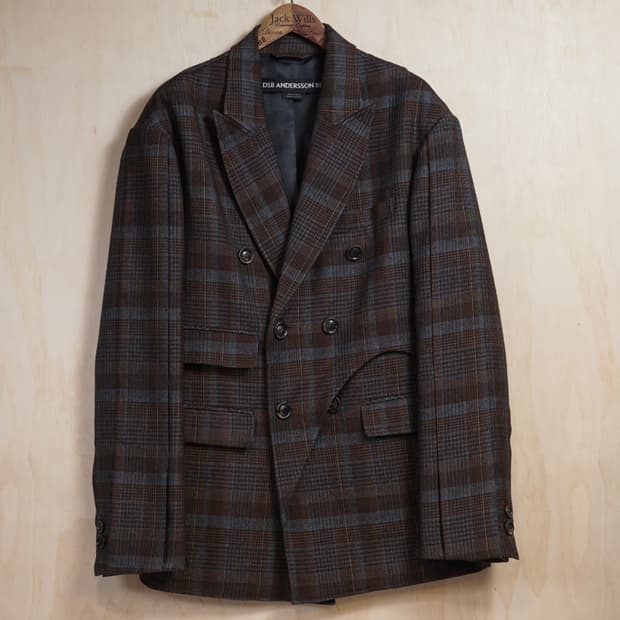 앤더슨벨 소이 체크 더블자켓