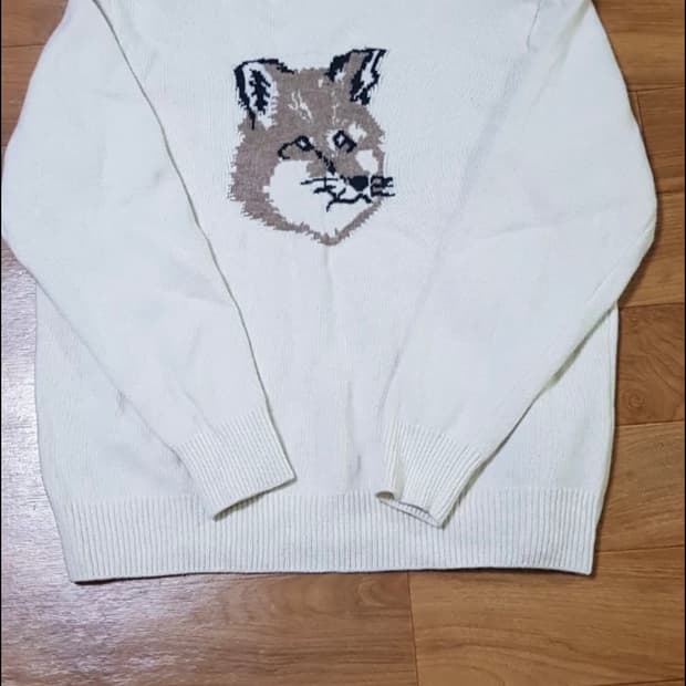 메종키츠네 니트 빅폭스