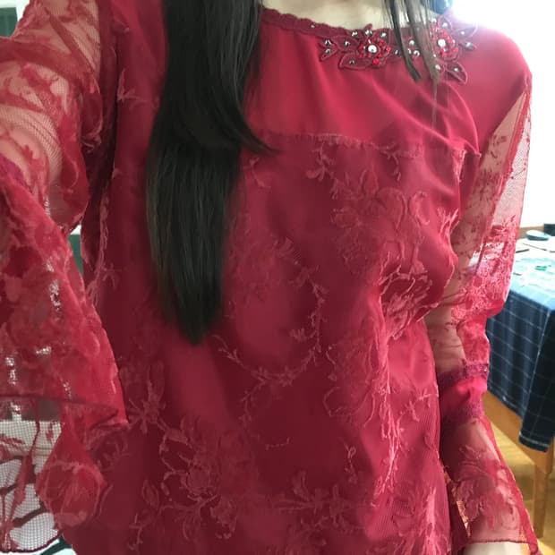 vintage pattern blouse