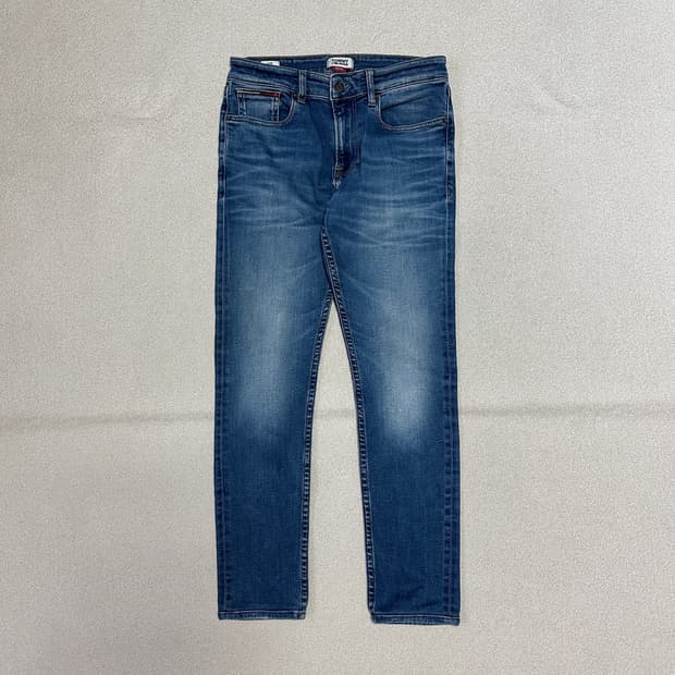 타미 진스 슬림 테이퍼드 데님 팬츠