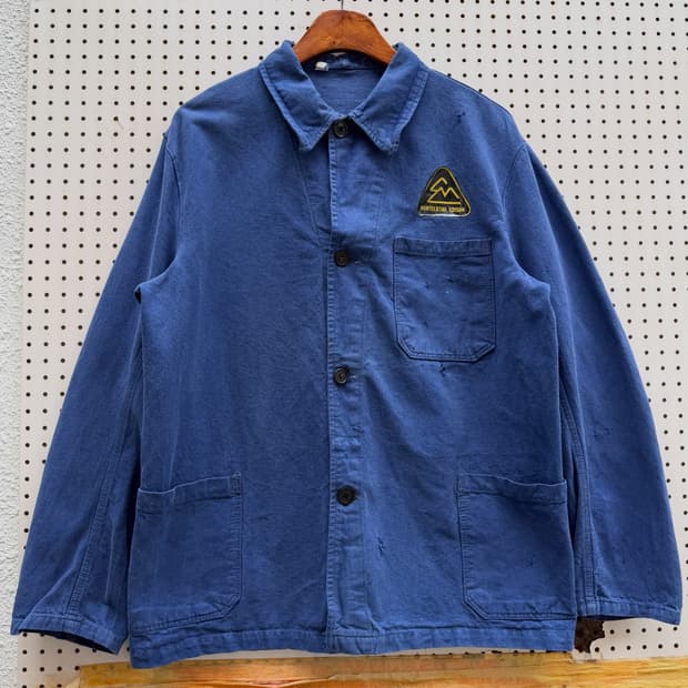 1960s DISTRESSED ITALIAN UTILITY 데님워크자켓