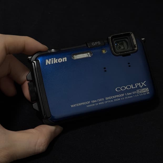 니콘 쿨픽스 aw100 블루 