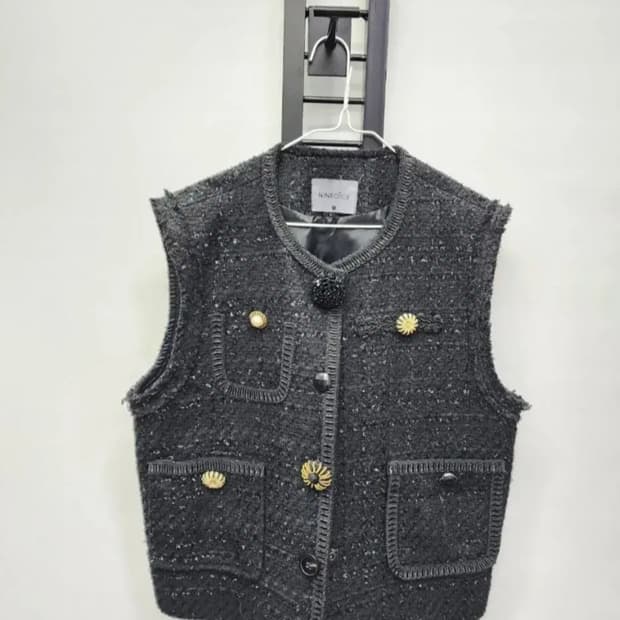 NINEONCE  트위드 조끼 프리사이즈