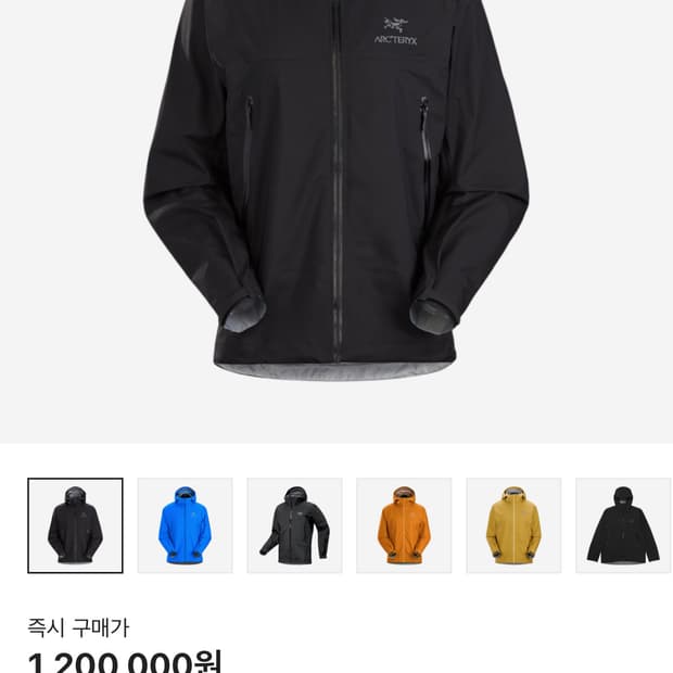 (새상품급) 아크테릭스 베타 자켓 블랙
