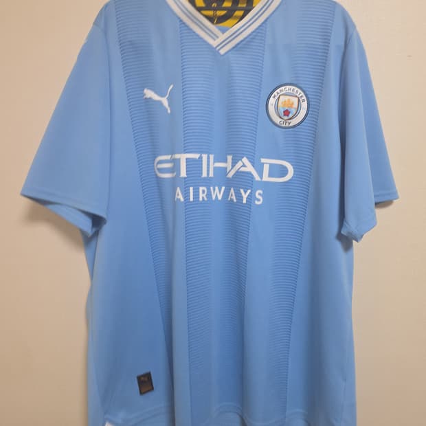 맨시티 내한 한정판 유니폼 xl 홀란마킹