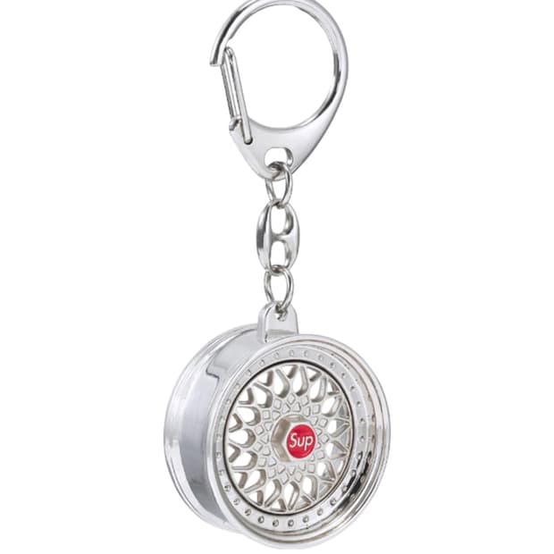 [미개봉새상품] 슈프림 X BBS RS 림 키체인 크롬