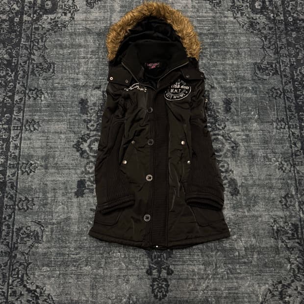 Liz lisa doll y2k gal trimming fur parka