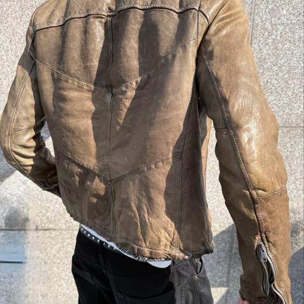 조르지오 브라토 오리지널 아카이브 시어링 라이닝 가죽 재킷