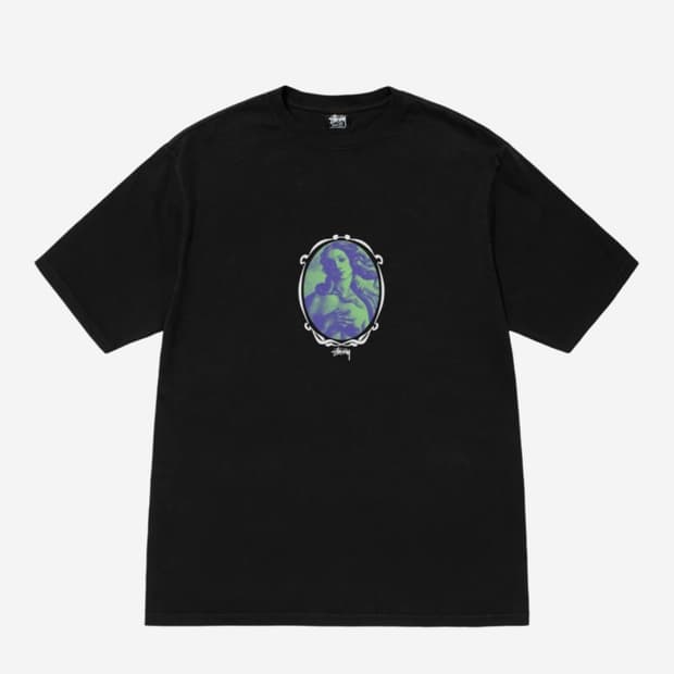 스투시 비너스 오발 피그먼트 반팔 티셔츠 블랙 XXL 2XL