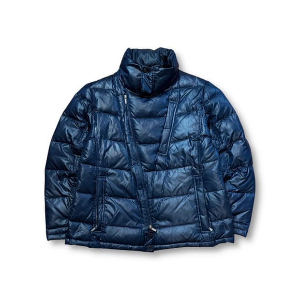 엠포리오 아르마니 사선 더블 집업 구스다운 패딩