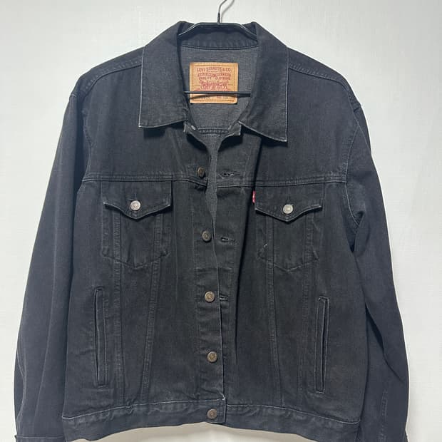 리바이스 90s 블랙 데님 자켓 105