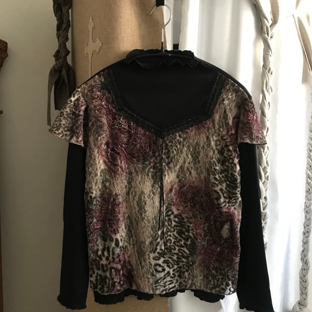 vintage pattern top