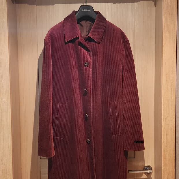 (새상품급)바쏘 코듀로이 브라운 맥코트 XL