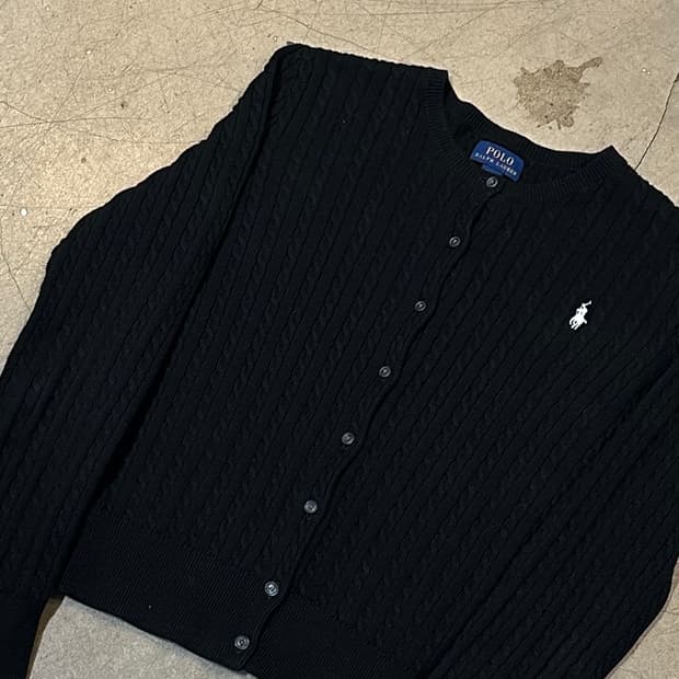 XL 폴로랄프로렌 여성용 케이블 가디건