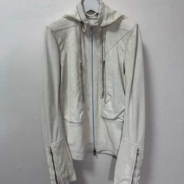 릭오웬스 14fw 크랙 레더자켓 50