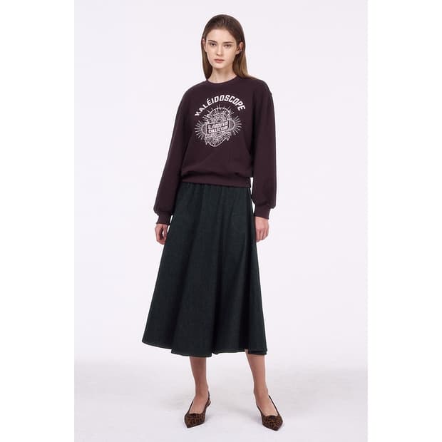 랑방컬렉션 25 플레어 데님 스커트