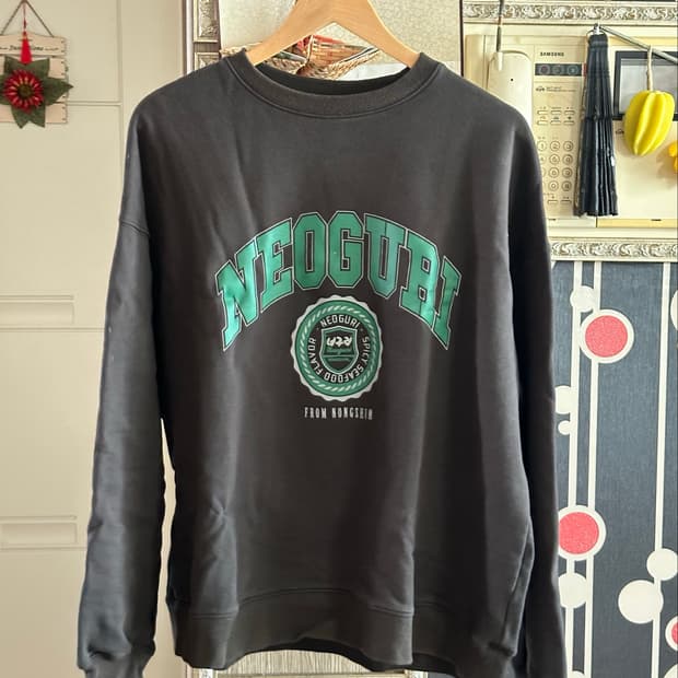 (XL) 일본 RAGEBLUE × 농심 너구리 오버사이즈 맨투맨