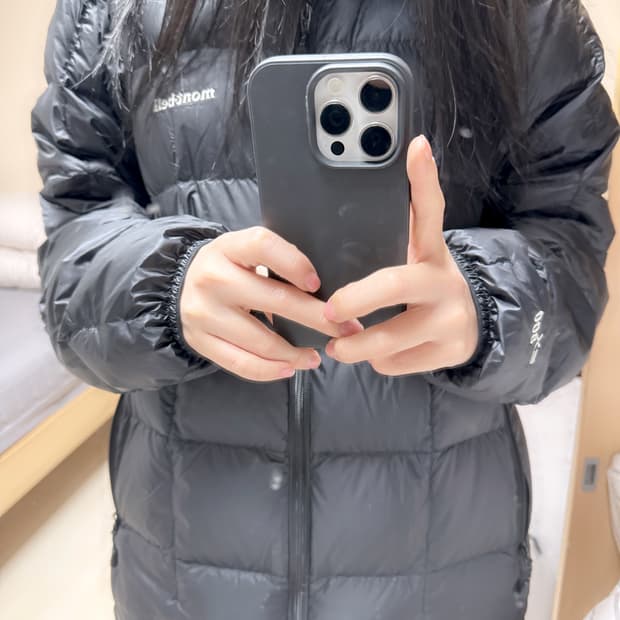 몽벨패딩m사이즈팝니다(실착1회)