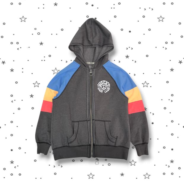 M JUSTICE 저스티스 걸즈 피스 후드집업