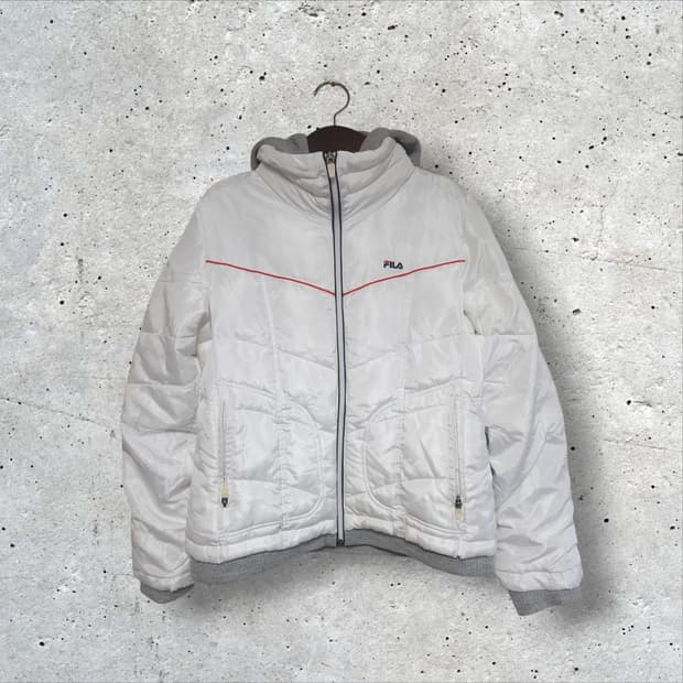 휠라 이중 후드 푸퍼 패딩 (95/M)