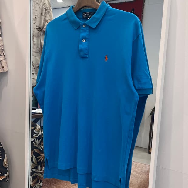 Polo RL 폴로 랄프로렌 카라티 pk 반팔 티셔츠 (blue)